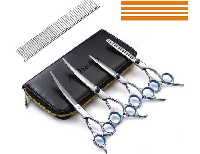 Highly recommended, and with excellent value Alfheim dog grooming scissors sets